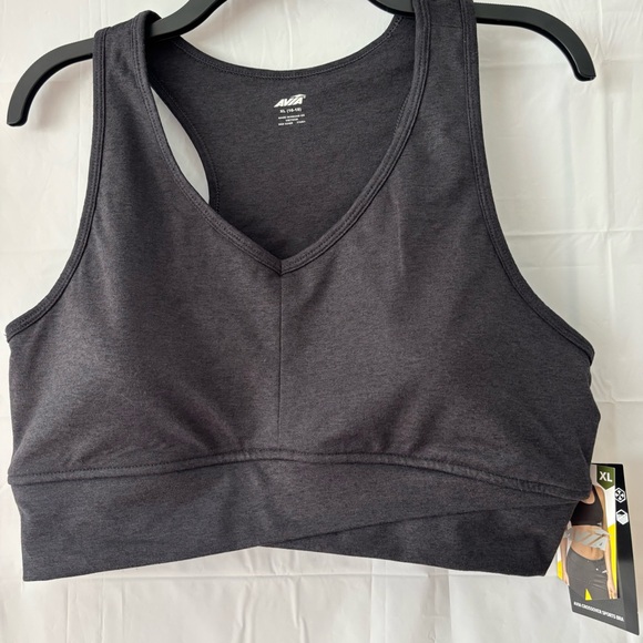 NWT Avia Charcoal Gray Crossover Sports Bra SZ XL - Picture 4 of 12